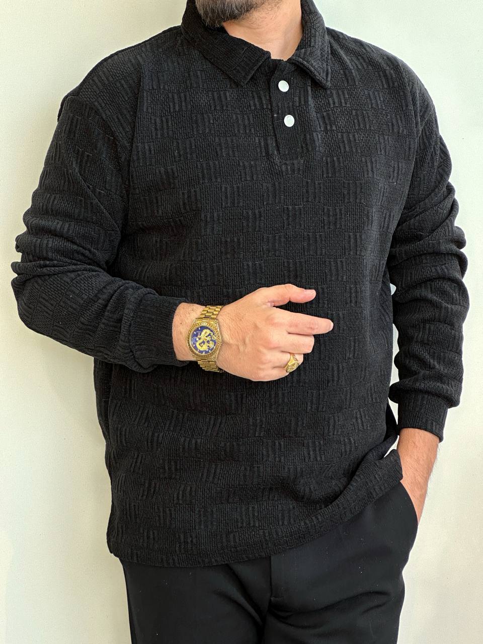 بلوز مخمل دو دکمه